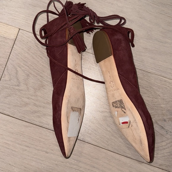 Burgundydy/wine size 9 Loeffler Randall flats worn once - Picture 4 of 5